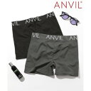 アンヴィル ANVIL アンダーウェア メンズ ボクサーパンツ ロゴ ナイロン 下着 シンプル 無地 見せパン カラバリ 伸縮性 パンツ 肌着 インナー ANV...
