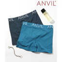 アンヴィル ANVIL アンダーウェア メンズ ボクサーパンツ ロゴ ナイロン 下着 シンプル 無地 見せパン カラバリ 伸縮性 パンツ 肌着 インナー ANV...