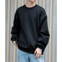 【SETUP7】ESSENTIALS Super smooth cardboard sweater ダンボールスウェット トレーナー スウェット 長袖 (ブラッ...