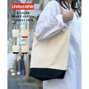 A4収納可◎【UNITED ATHLE / ユナイテッドアスレ】バッグ キャンパストート トートバッグ トート 通勤 通学 マチあり 布 鞄 M 1460 (ブ...