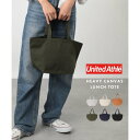 【UNITED ATHLE/ ユナイテッド アスレ】バッグ キャンバス地 トートバッグ ミニトート 無地 ランチトート サブバッグ 布 マチあり 1543 (グ...