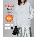 【UNITED ATHLE】10.0オンス ビッグシルエット スウェット フーディ プルオーバー パーカー 長袖 無地 フーディー 裏起毛 5631 (ホワイト...