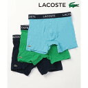 ラコステ LACOSTE ボクサーパンツ 3枚セット 6H3420 父の日 ギフト プレゼント 贈り物 アンダーウェア 下着 メンズ
