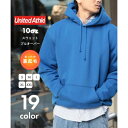 ユナイテッドアスレ United Athle 10oz T/C スウェット プルオーバー パーカー 裏起毛 長袖 推し活 フーディー 無地 男女兼用 5618 (ロイヤルブルー)