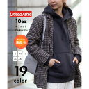ユナイテッドアスレ United Athle 10oz T/C スウェット プルオーバー パーカー 裏起毛 長袖 推し活 フーディー 無地 男女兼用 5618 (スミクロ)(4)