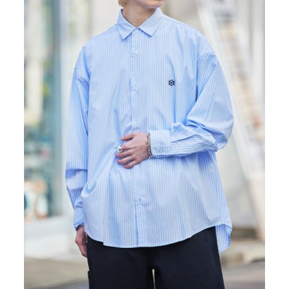 メゾンクラブ MAISON CLUB 【MAISON CLUB】トップス ロングスリーブ シャツ 長袖 チェック ストライプ 無地 アナグラム刺繍 ワンポイント...