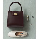 タイドウェイ TIDEWAY MOSS METAL TWIST TOTE / モス メタルツイストトートバッグ ハンドバッグ 本革 牛革 (ワインレッド)