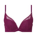 アモスタイル バイ トリンプ AMOSTYLE BY Triumph 夢みるブラ Deep V ブラジャー ガーデニングレース1407(ドローイング調) ベリー(B~D) (ベリー)