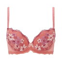 アモスタイル バイ トリンプ AMOSTYLE BY Triumph エントリーコレクションフラワーアレンジメント266 ブラ&ショーツセット テラコッタ(B~D)【返品不可商品】 (テラコッタ)