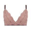 アモスタイル バイ トリンプ AMOSTYLE BY Triumph Deep V ブラジャー(パッドなし) フラッフィー レース1409 パープル(E) (パープル)