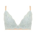アモスタイル バイ トリンプ AMOSTYLE BY Triumph Deep V ブラジャー(パッドなし) フラッフィー レース1409 グレー(E) (グレー)