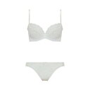 アモスタイル バイ トリンプ AMOSTYLE BY Triumph エントリーコレクションロマンティックレトロ270 ブラ&ショーツセット ホワイト(B~D)【返品不可商品】 (ホワイト)