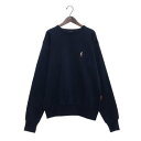 クリフ メイヤー KRIFF MAYER 裏起毛 クルー スウェット(ラビット) (NAVY)