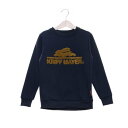 クリフ メイヤー KRIFF MAYER 裏起毛 クルー スウェット(さがら刺繍) (NAVY)