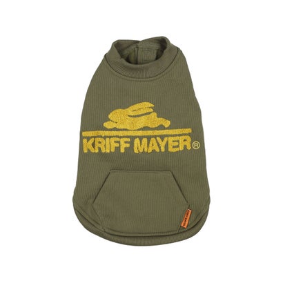 クリフ メイヤー KRIFF MAYER 裏起毛 DOG ロゴ クルー スウェット【返品不可商品】 (KHAKI)
