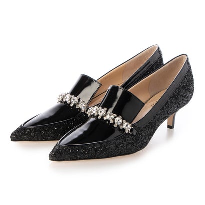 ビジューヒールローファー （BLグリッター）