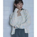 ミエット miette カラーネップニットアンサンブル (アイボリー)