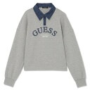 ゲス GUESS LADIES' L/Slv Collar Sweatshirt (MGY)