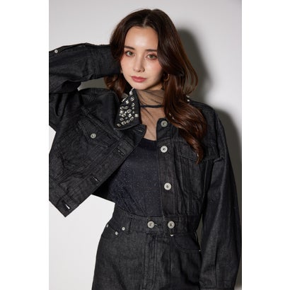 ビジューカラーGジャン BLK