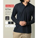 ユナイテッドアスレ United Athle 4.7オンス ドライ カノコ ロングスリーブ ポロシャツ ポケット付 長袖 鹿の子 トップス 2024 (ネイビー)