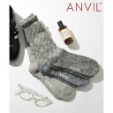 アンヴィル ANVIL 「消臭加工」パイル 3足セット 3パック クルー ソックス 靴下 /3P Crew Socks/ANS050 アンビル アンヴィル (その他15)