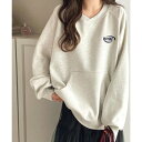 クラシカルエルフ Classical Elf 《Javaジャバコラボ》一枚でサマになる。ワンポイント胸元刺繍裏起毛ラグランスウェット (オートミール)