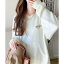 クラシカルエルフ Classical Elf 《Javaジャバコラボ》一枚でサマになる。ワンポイント胸元刺繍裏起毛ラグランスウェット (オフホワイト)