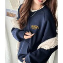 クラシカルエルフ Classical Elf 《Javaジャバコラボ》一枚でサマになる。ワンポイント胸元刺繍裏起毛ラグランスウェット (ネイビー)