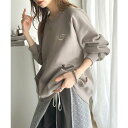 クラシカルエルフ Classical Elf 《Javaジャバコラボ》一枚でサマになる。ワンポイント胸元刺繍裏起毛ラグランスウェット (グレージュ)