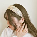スタイロ styiro フラワー刺繍カチューシャ(ホワイト)