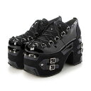 ヨースケ YOSUKE 【直営SHOP限定厚底レースアップシューズ】 (ブラックパープル)