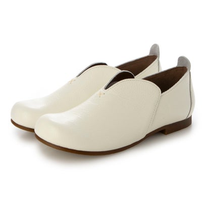 ミラスポーツ Milla sports 柔らかい革を使った シンプル レザースリッポン （アイボリー）