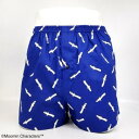 コムサメン COMME CA MEN コムサメン ニョロニョロ柄 トランクス 【返品不可商品】 (ブルー)