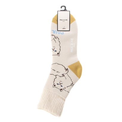 ポールアンドジョー PAUL&JOE PAUL & JOE ジプシー＆ロゴ柄 ルームソックス （オートミール）