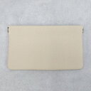 ベース BASE 【本革】薄型 ワンタッチ バネロポーチ 小物入れ バネ口開閉 バネ式 マルチケース (アイボリー)