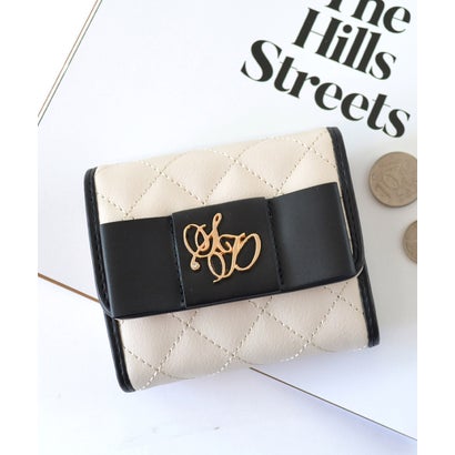 アルトローズ ALTROSE リボン ボックスコイン 三つ折り財布 ミニ財布 ホイップ （アイボリー）