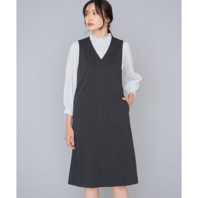 エーシーデザインバイアルファキュービック A/C DESIGN BY ALPHA CUBIC 【アルファブリック】ジャンバードレス （チャコールグレー）