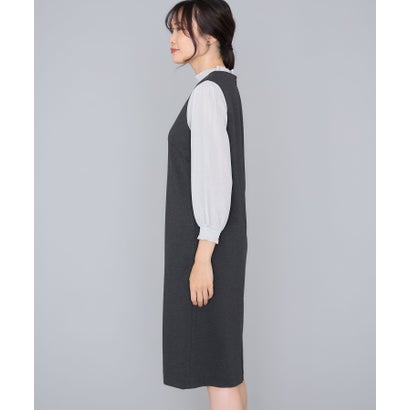 エーシーデザインバイアルファキュービック A/C DESIGN BY ALPHA CUBIC 【アルファブリック】ジャンバードレス （チャコールグレー）