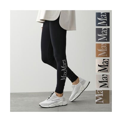 エス マックスマーラ S Max Mara S MAX MARA レギンス BASILEA ロゴ ストレッチ （011/アイボリー）