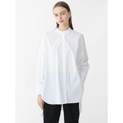 アーガ Aga バックタックバンドカラーシャツ （ホワイト）