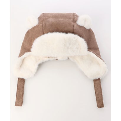 プティマイン petit main アニマルフライトキャップ （ベ-ジュ）