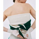 エレガンセーゼ elegancese 【elegancese】diamond scarf bicolor (アイボリー)