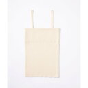 エレガンセーゼ elegancese 【elegancese】Rib camisole (ホワイト)