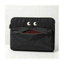アニヤハインドマーチ Anya Hindmarch ANYA HINDMARCH クラッチバッグ Tech Case Eyes アイズ 195782 (BLACK/ブラック)