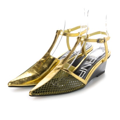 マナ MANA ポインテッド・メッシュシューズ （GD）