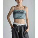 ボンジュールサガン BONJOUR SAGAN 2way satin bare top / 2wayサテンベアトップ (BLUE-GRAY)(4)