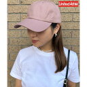 ユナイテッドアスレ United Athle 【UNITED ATHLE/ ユナイテッド アスレ】コットンツイル ロー キャップ 帽子 無地 9670 (スモークピンク)