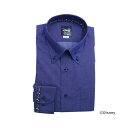 トーキョーシャツ TOKYO SHIRTS 【ディズニー】 ボタンダウン 形態安定ワイシャツ テープデザイン 大きいサイズ (ダークブルー)
