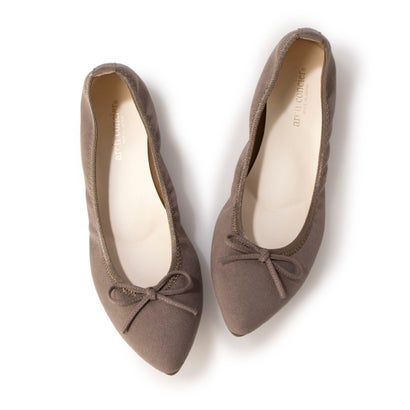 アーチコンタクト ARCH CONTACT arch concier 45231 日本製パンプス バレエシューズ フラットシューズ ポインテッドトゥ ローヒール ぺたんこ靴 （OAK）