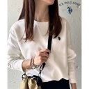 ◎SETUP7別注アイテム【U.S. POLO ASSN.】ユーエスポロアッスン ポロ ワンポイント スウェット トレーナー クルーネック 刺繍 トップス ロゴ